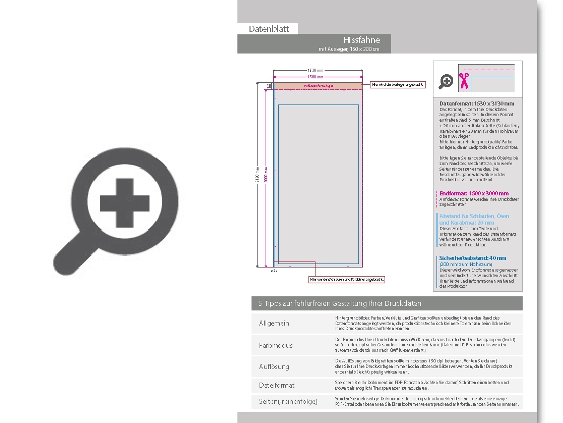Product Bild hochwertige_hissfahne_f__r_masten_mit_ausleger__150_x_300_cm__4_0-farbig_bedruckt