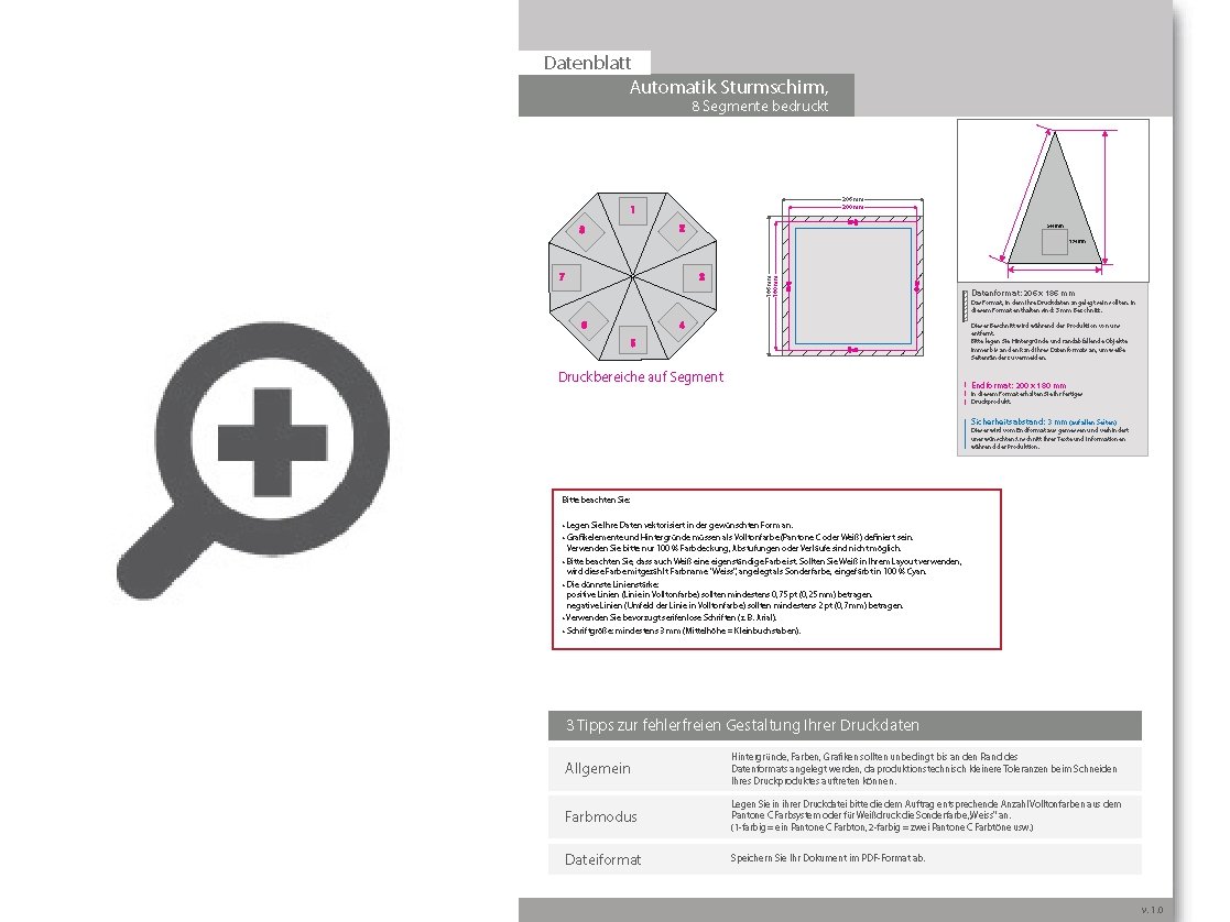 Product Bild automatik_sturmschirm__2-farbig__8_segmente_bedruckt
