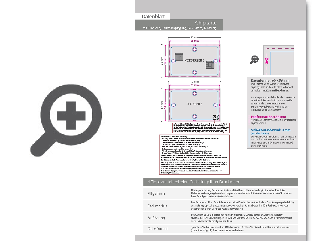 Product Bild chipkarte_sle5542_mit_lochung_und_beidseitiger_hei__folienpr__gung_silber_1_1_farbig_bedruckt_auf_wei__em_hintergrund