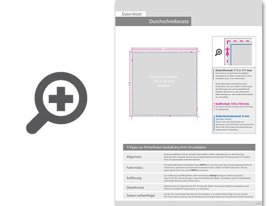 Product Bild durchschreibes__tze_quadrat_10_5_cm_x_10_5_cm__2-fach__1_0-farbig__50_s__tze_je_block