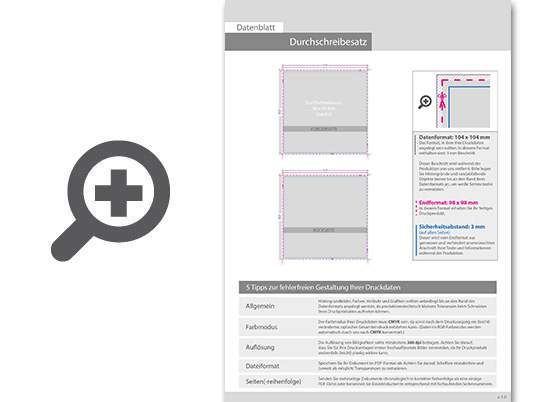 Product Bild durchschreibes__tze_quadrat_9_8_cm_x_9_8_cm__4-fach__4_1-farbig__50_s__tze_je_block