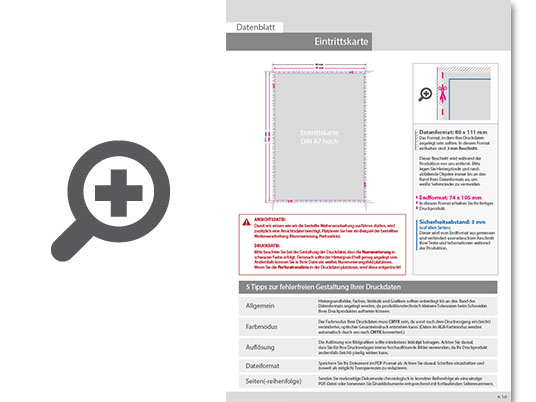 Product Bild eintrittskarte_din_a7__ohne_perforierung_und_ohne_nummerierung_(4_4_beidseitig_bedruckt)