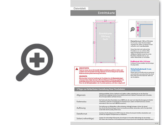 Product Bild eintrittskarte_din_lang__ohne_perforierung_und_ohne_nummerierung_(4_4_beidseitig_bedruckt)