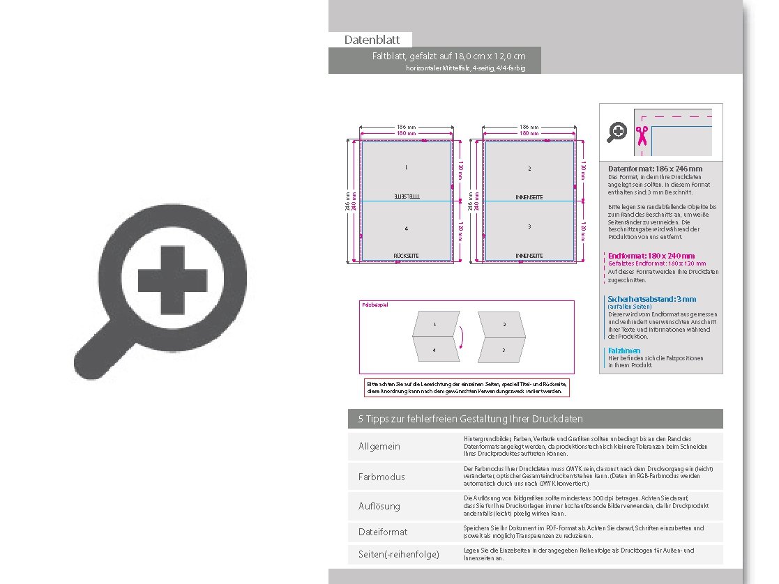 Product Bild faltblatt__gefalzt_auf_18_0_cm_x_12_0_cm__horizontaler_mittelfalz__4-seitig