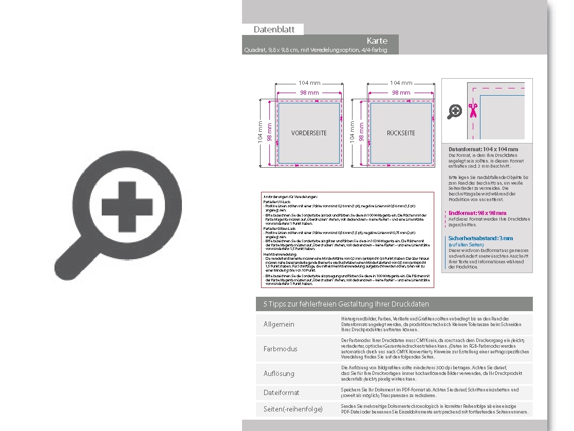 Product Bild postkarte__quadrat_9_8_x_9_8_cm__mit_allen_veredelungskombinationen