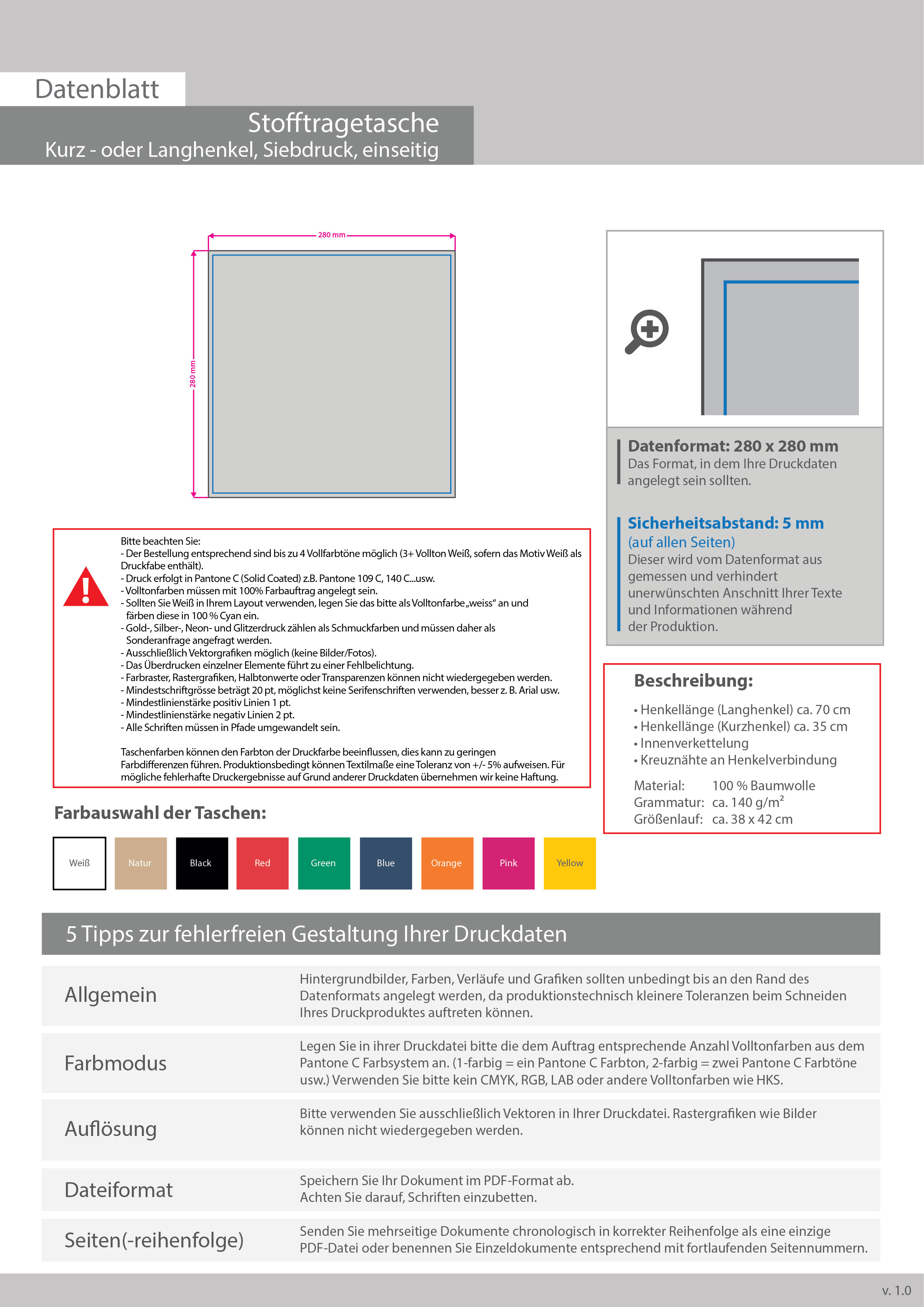 Product Bild stofftragetasche_kurzhenkel_(ca__35_cm)__1-farbig__einseitig_bedruckt