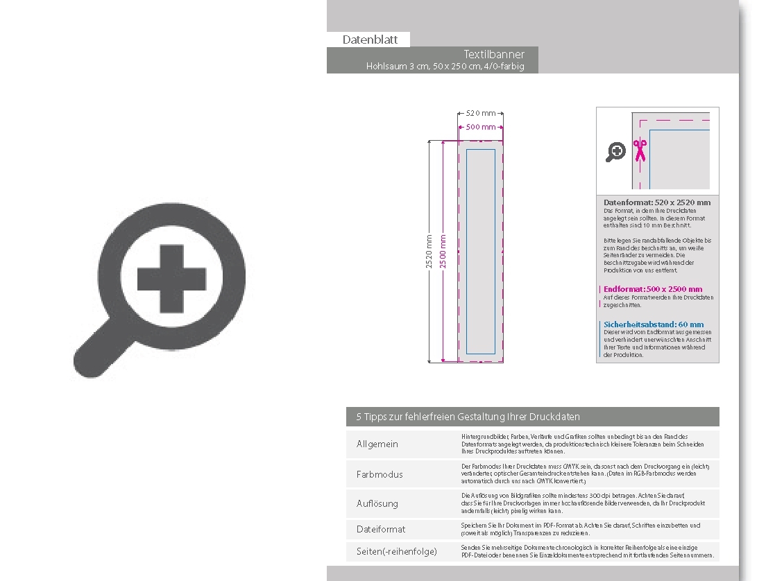 Product Bild hochwertige_stoff-banner_50_x_250_cm__4_0-farbig_bedruckt__hohlsaum_links_und_rechts_(durchmesser_hohlsaum_3_0_cm)