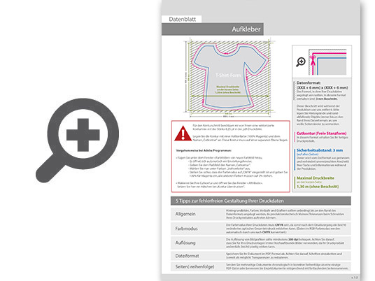 Product Bild wiederabl__sbare_klebefolie_in_shirt-form_konturgeschnitten___einseitig_4_0-farbig_bedruckt